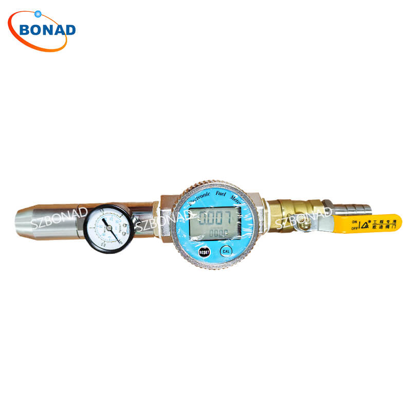 IPX5 and IPX6 water jet spray nozzle with digital flowmeter